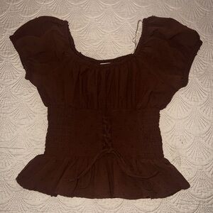 Brown Top Size Small Like New